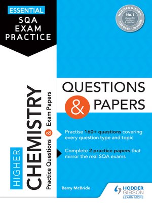 cover image of Essential SQA Exam Practice: Higher Chemistry Questions and Papers